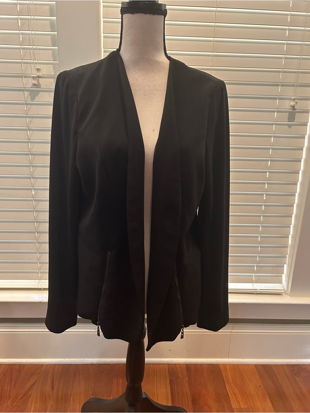 Belle by Kim Gravel Black Open-Front Blazer Jacket